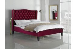Collection Luxford Kingsize Bed Frame - Plum Velvet